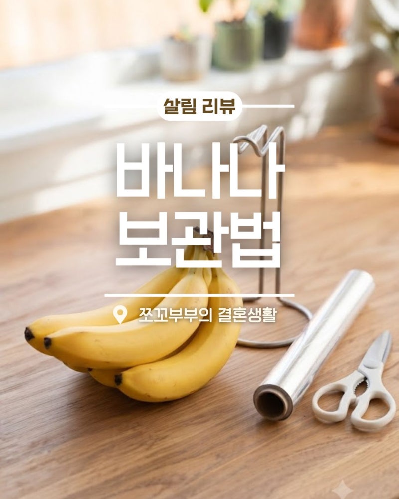 바나나 사 오면 바로 '이것' 하세요! 날파리 걱정 없이 보관하는 법 완벽 정리