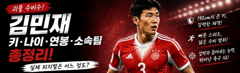 김민재 키·나이·연봉·소속팀 총정리, 실제 피지컬은 어느 정도?