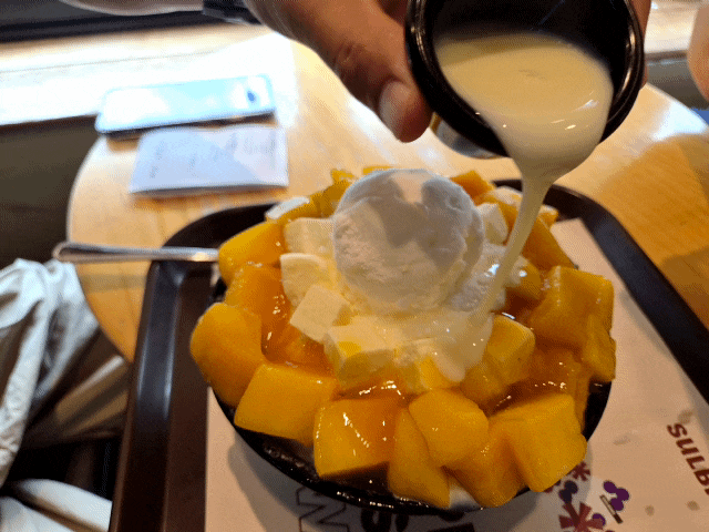 부산 동래구에서 빙수 맛집 온천천 뷰 설빙 부산안락온천천점