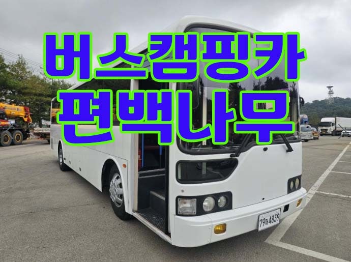 캠핑카버스형 7인탑승 편백나무에 TV2대 있는 달리는별장~