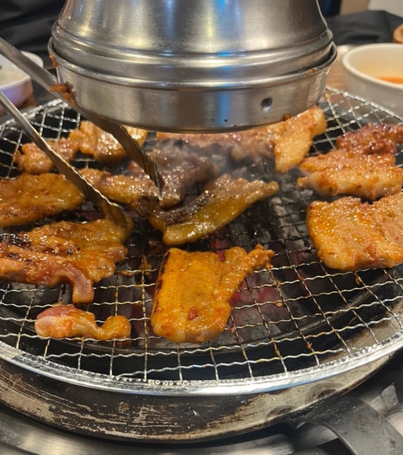 양념삼겹살 맛집은 여기! 홍천 양지말 화로구이~