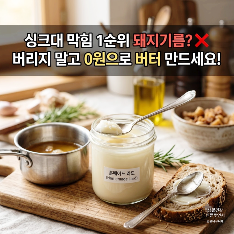 돼지기름 버리는 법? 버리지 말고 라드유 만들어 다이어트 식단에 활용하기