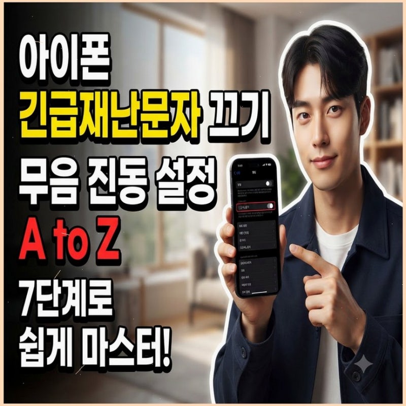 아이폰 재난문자 끄기 | 알림 무음, 진동 설정 방법 A to Z: 7단계로 쉽게 마스터하기