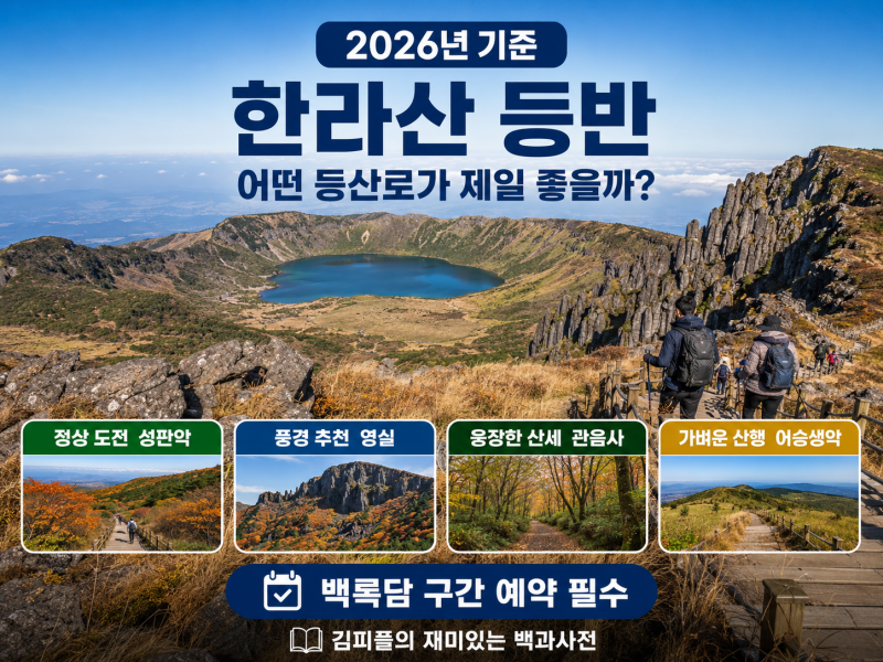 한라산 등반 방법 총정리