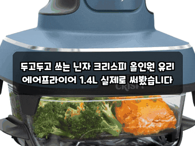 두고두고 쓰는 닌자 크리스피 올인원 유리 에어프라이어 1.4L 실제로 써봤습니다