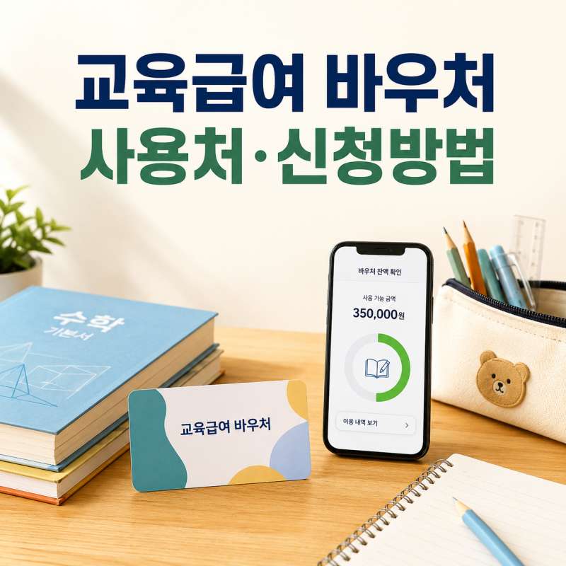 교육급여 바우처 사용처 어디? 조건·신청방법·누리집 잔액조회 총정리