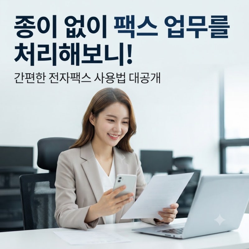 전자팩스 보내는 방법, PDF 파일로 간편하게 팩스 전송하기