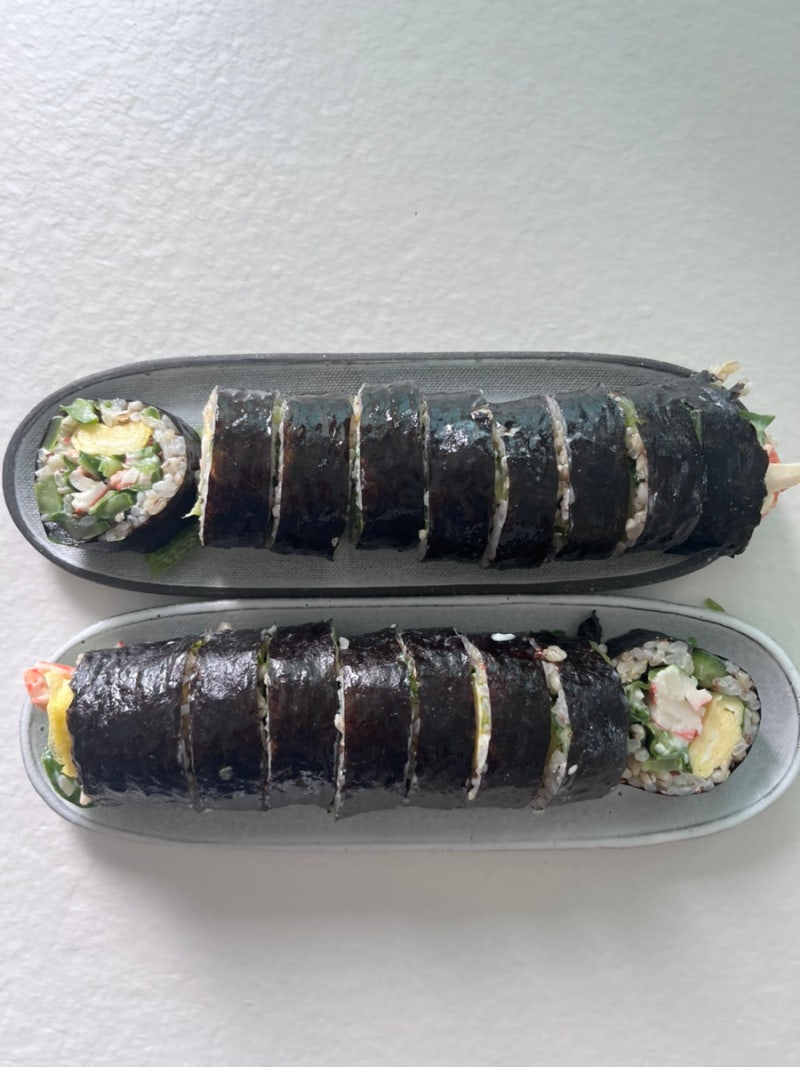 보리밥으로 만든 오이 다이어트 김밥만들기