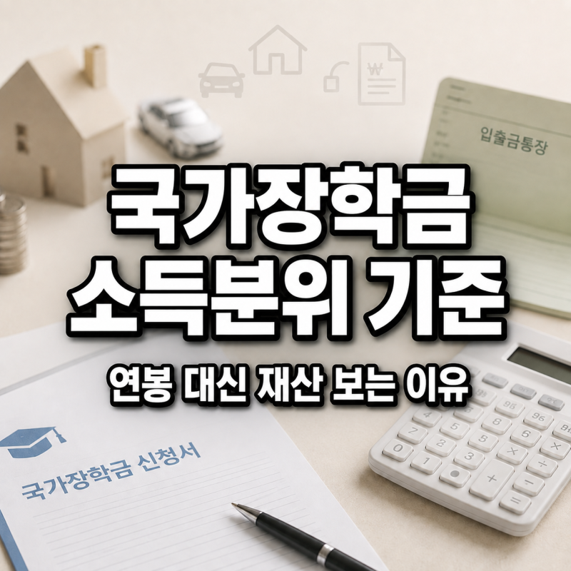 국가장학금 소득분위 기준, 연봉 대신 재산 보는 이유