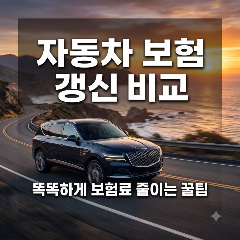 자동차 보험 갱신 비교, 똑똑하게 보험료 줄이는 꿀팁 총정리