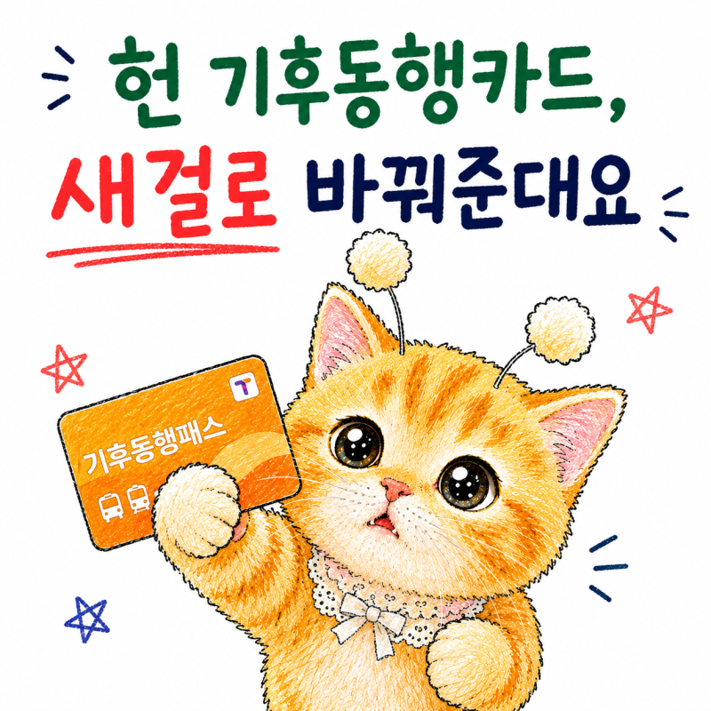 기후동행카드 실물카드 버리지 마세요! 9월 새 카드 무료 교환 방법