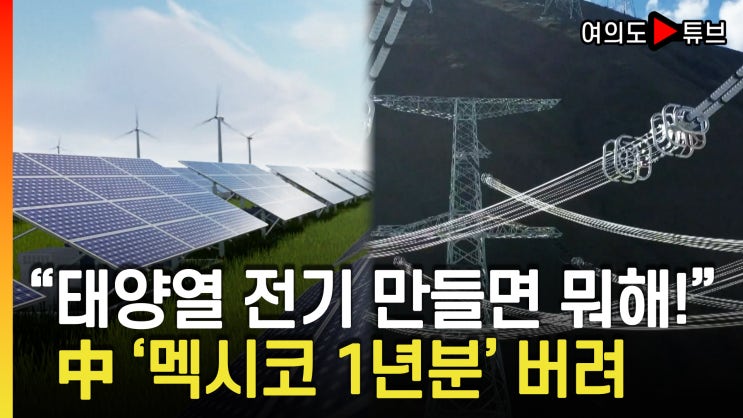 송전망·저장시설 부족해 강제 출력제한