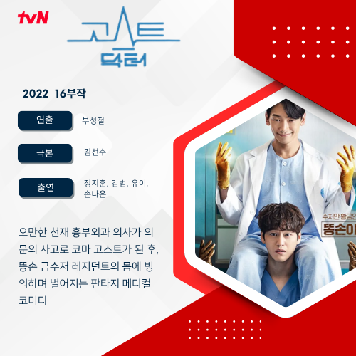 《고스트 닥터》(Ghost Doctor) - "몸은 하나인데 영혼은 둘?!" 정지훈(비)×김범이 완성한 tvN 역대....