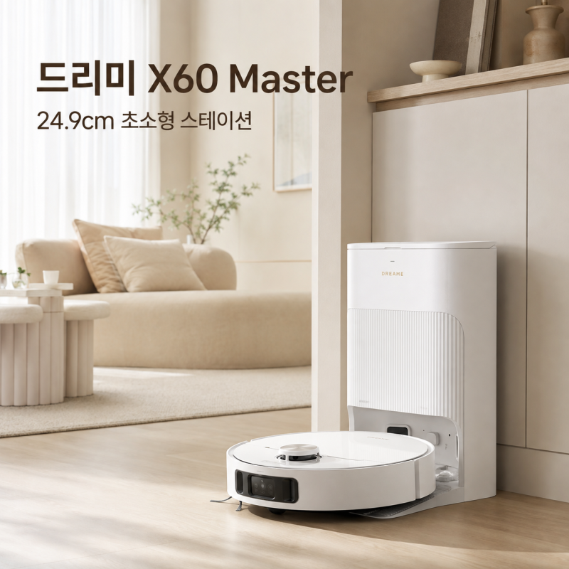 "로보청소기는"드리미 X60 Master, 흡입력보다 먼저 볼 설치 조건