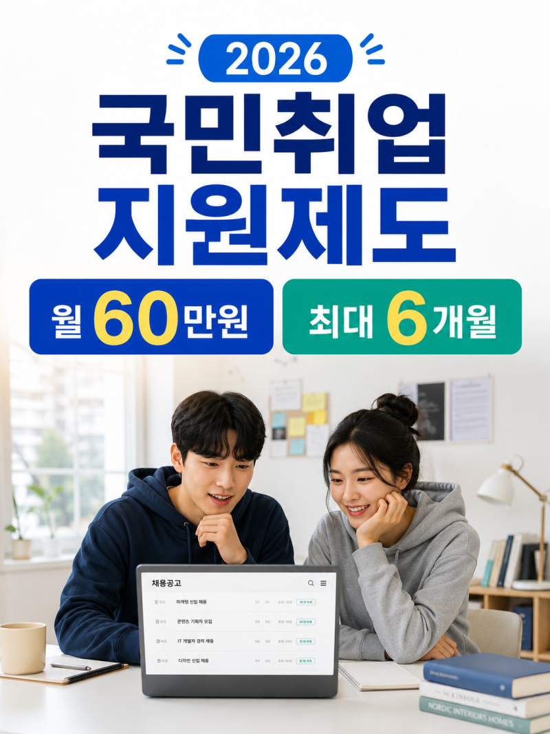 2026 국민취업지원제도 청년 총정리｜월 60만원 조건·신청방법·지급일