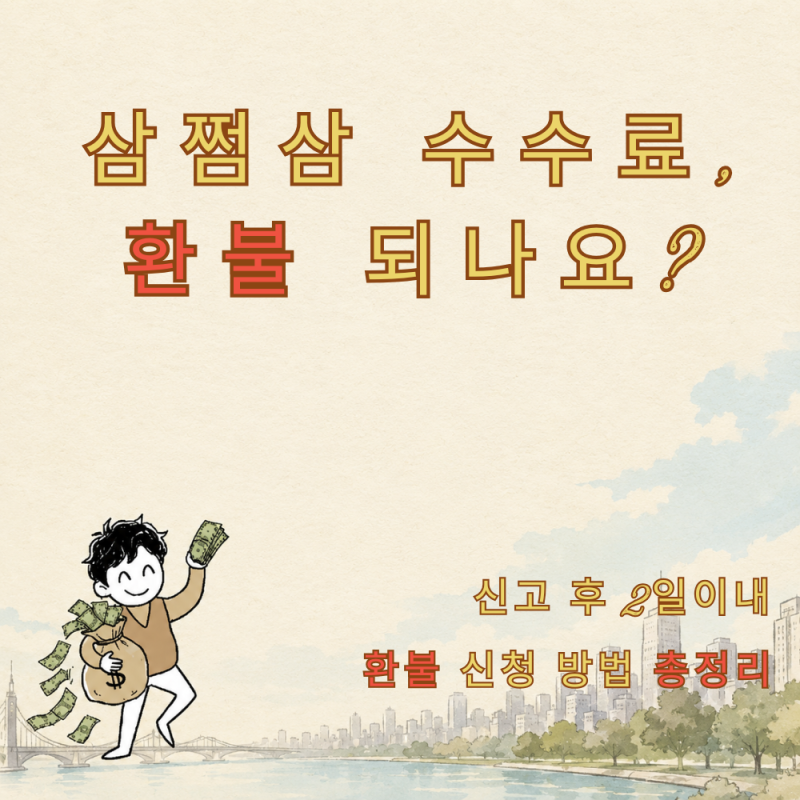 삼쩜삼 수수료 냈는데 환급액이 이상해요? 환불 받는 방법 총정리