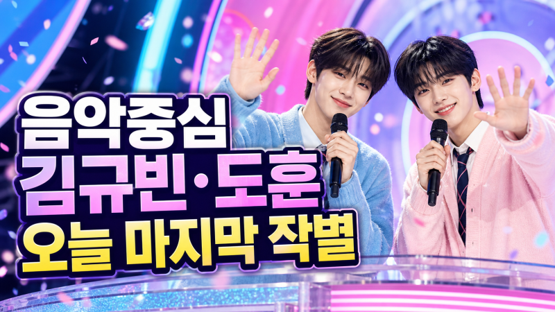 쇼 음악중심 김규빈 도훈 MC 마지막 방송, 1년 5개월 마치는 960회 라인업