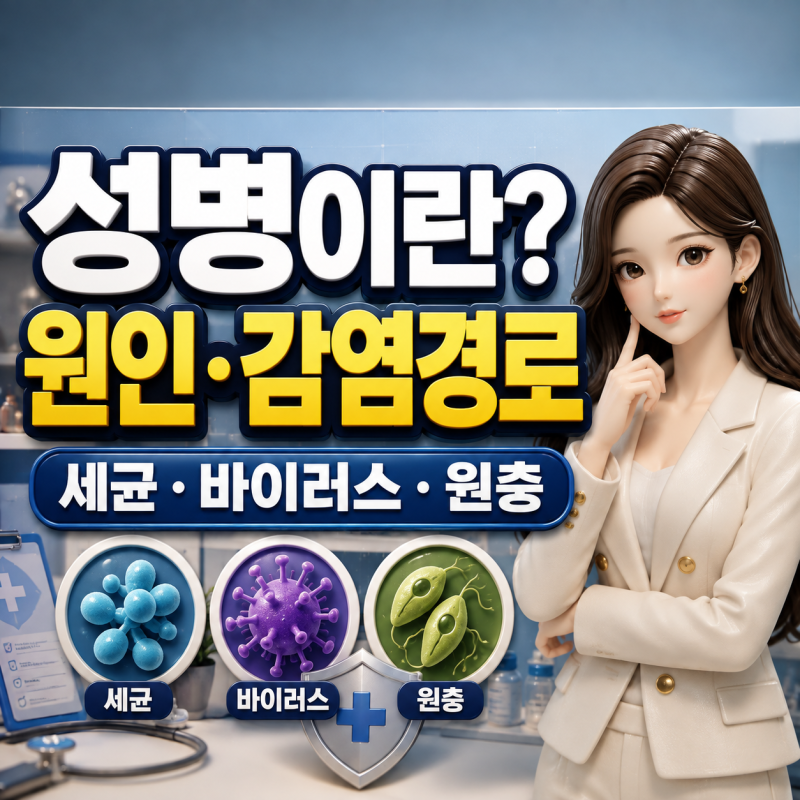 성병 종류 뭐가 있을까? 여자, 남자 성병 원인, 증상, 성병검사까지 총정리