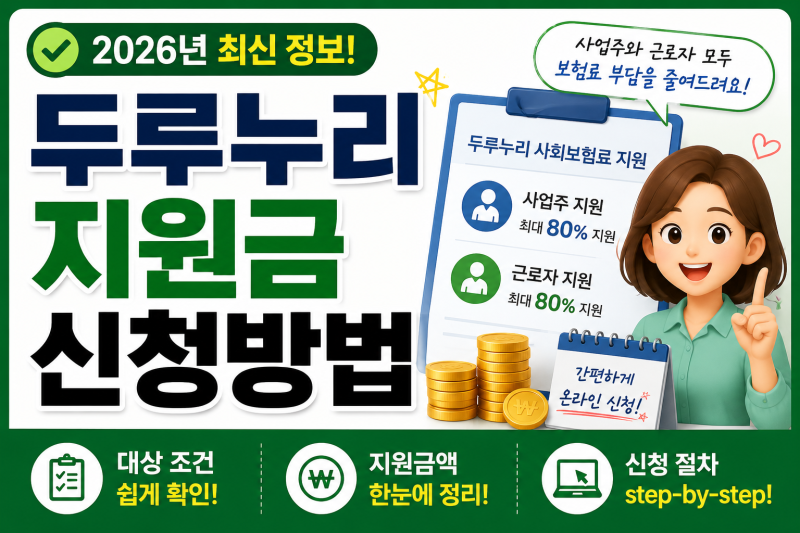 두루누리 지원금 신청방법｜대상 조건과 지원금액 쉽게 정리