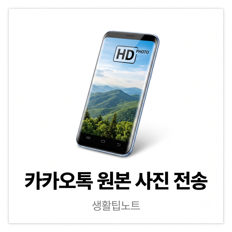 카카오톡 사진 고화질 원본 전송 설정 방법 (화질 깨짐 해결)