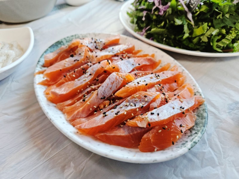안성 금광호수 근처 송어회 맛집 금광송어장
