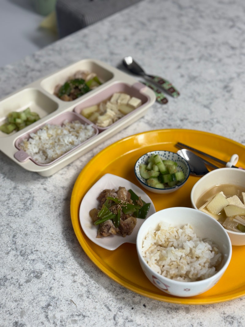 유아식 반찬 추천 | 짜지 않게 만드는 된장찌개와 오이무침