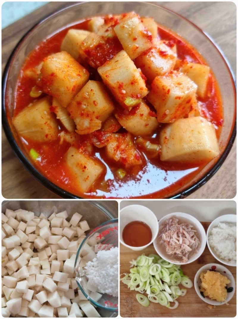 담기 쉬운 깍두기, 새우젓 깍두기 레시피, 무우 절이는법, 숙성기간