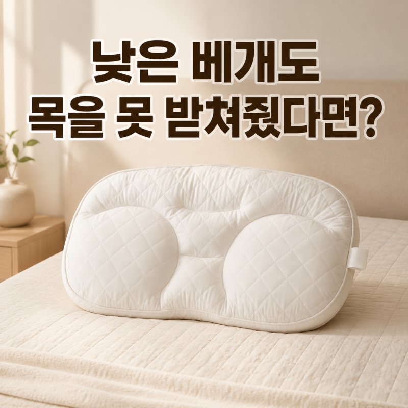 “낮은 베개도 목은 못 받쳐줬다면?” 슬립앤슬립 아이유 깊은잠 경추베개 S 추천 후기