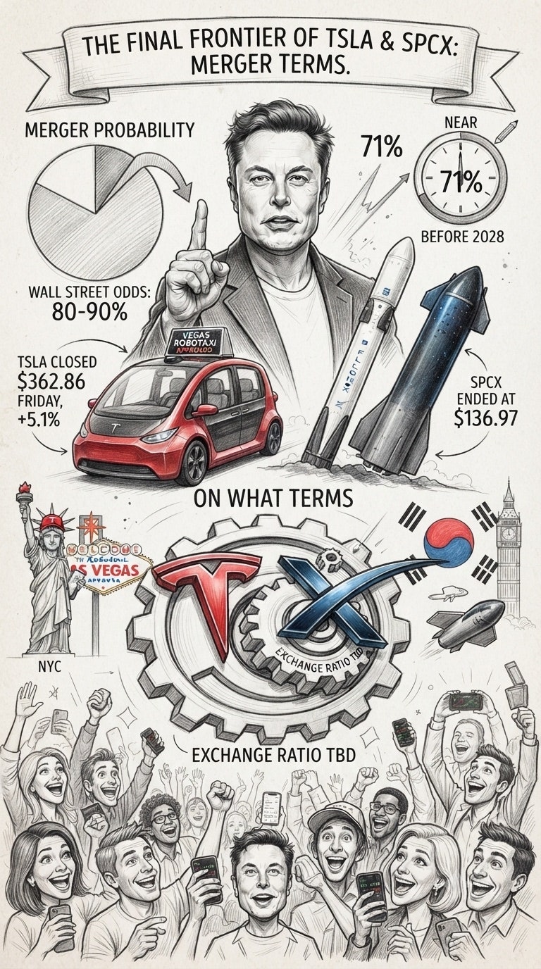 테슬라 스페이스X 합병설 완전정리 TSLA 362달러 SPCX 137달러 현재 상황