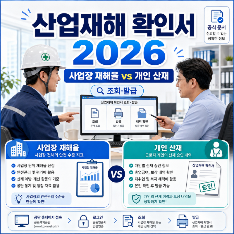 산업재해 확인서 2026 처리기간 얼마나 걸릴까? 조회·승인·발급 절차 정리