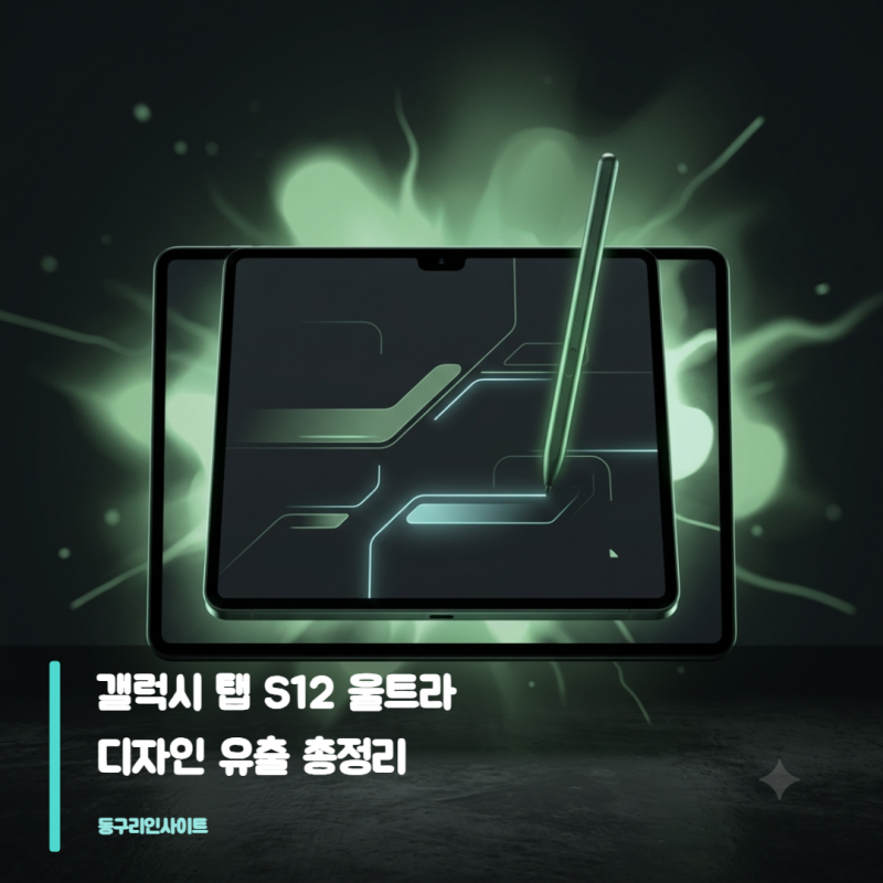 갤럭시 탭 S12 울트라 디자인 유출 총정리 — 노치 유지 확정·디멘시티 9500·9월 출시 예상까....