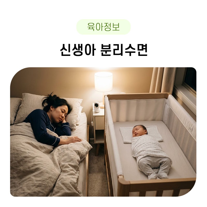 신생아 분리수면의 시기, 장점에 대해 알아보자