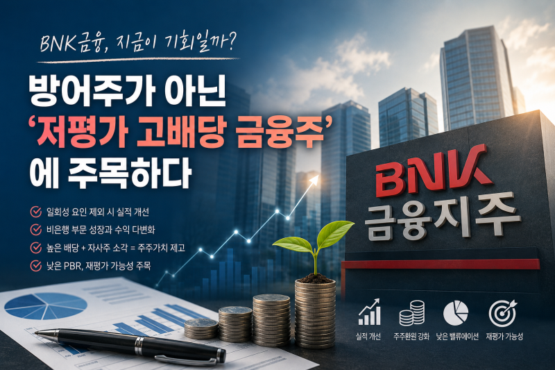 [투자 인사이트] BNK금융, 지금이 기회일까?
