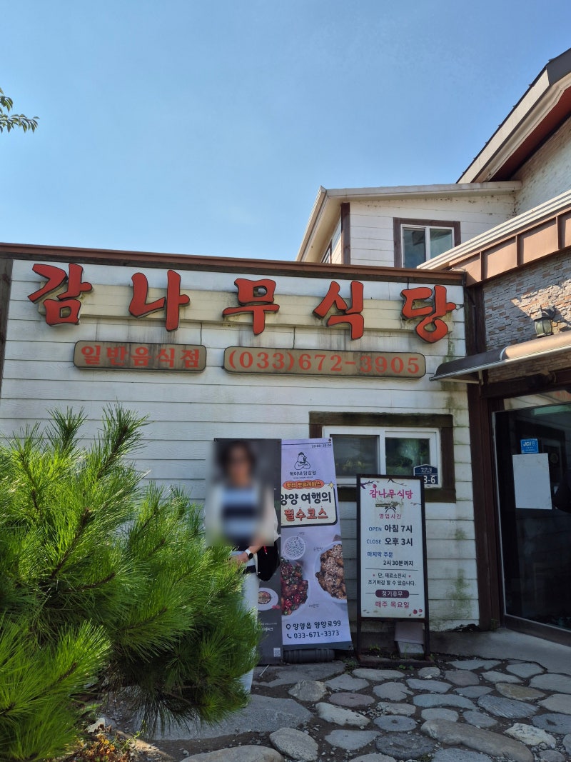양양 맛집 감나무식당 평일 웨이팅.주차｜콩나물국밥 먹어본 후기
