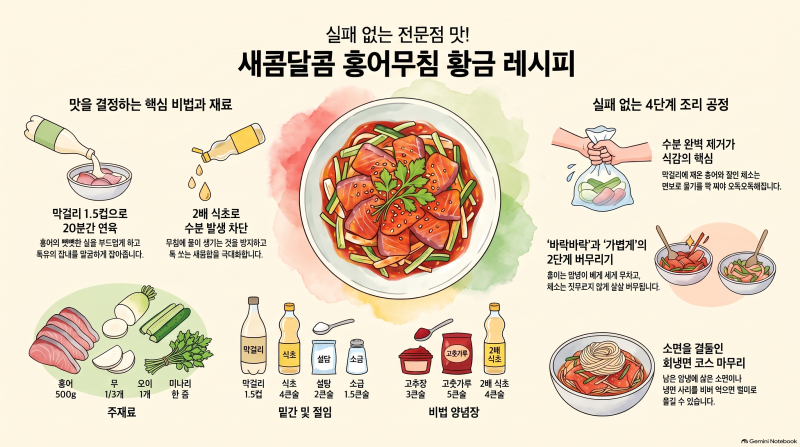 홍어무침 레시피