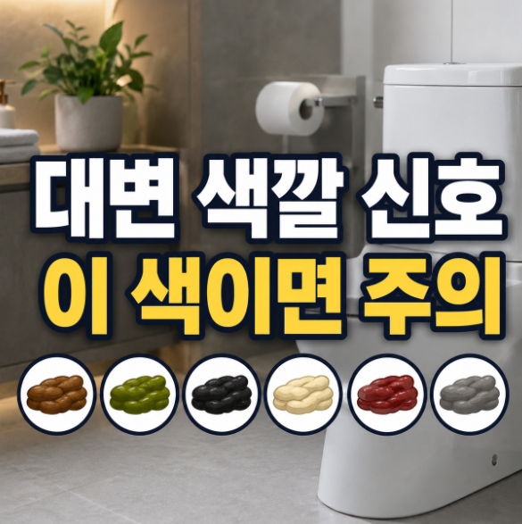“변 색이 평소와 다르다면…” 검은색·빨간색·회백색에서 확인할 신호