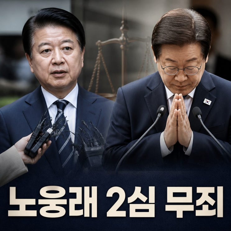 <b>노웅래</b> 2심 <b>무죄</b>, 이재명 대통령 사과… 정치검찰 논란까지