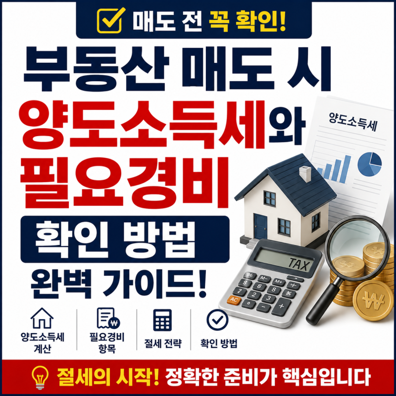 부동산 매도 시 양도소득세와 필요경비 확인 방법 완벽 가이드