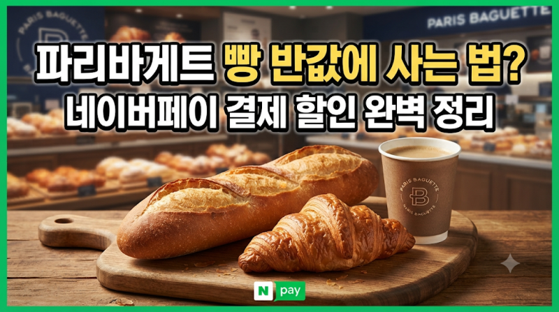 파리바게트 네이버페이 할인 방법 및 혜택 총정리