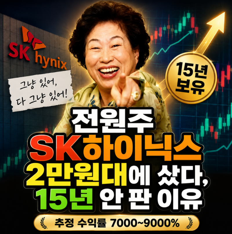 전원주 SK하이닉스 2만원대에 샀다, 15년 안 판 이유