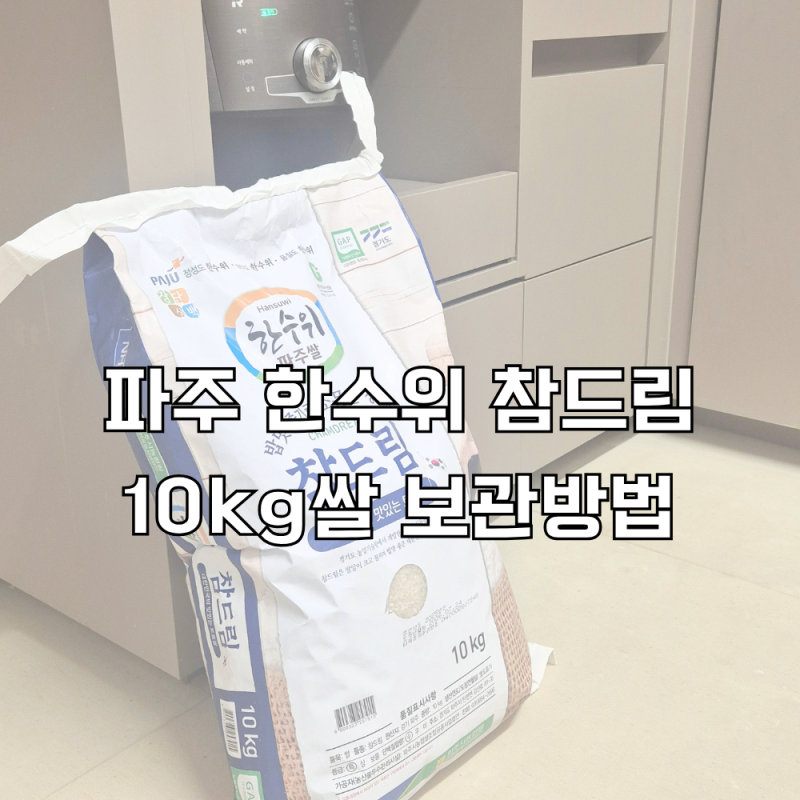 이마트 파주 한수위 참드림 쌀 10kg 소분 보관하는 방법