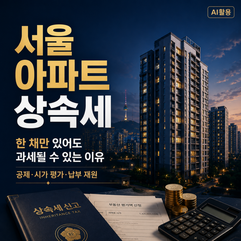 서울 아파트 상속세┃한 채만 있어도 과세될 수 있는 이유와 종신보험 활용법