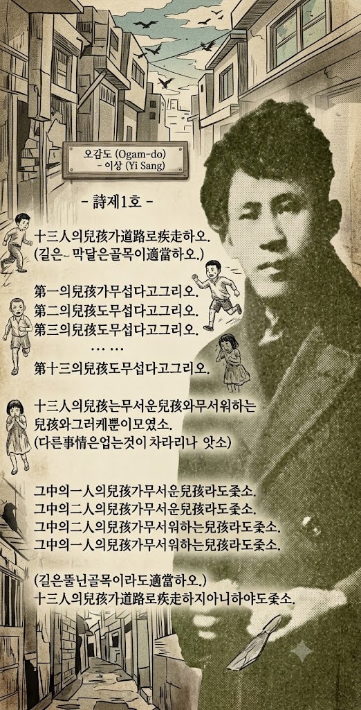 [현대문학 고등 국어 수능/내신] [경기광주 국어학원] 이상 '오감도 - 시제1호' 완벽 지문 해설....