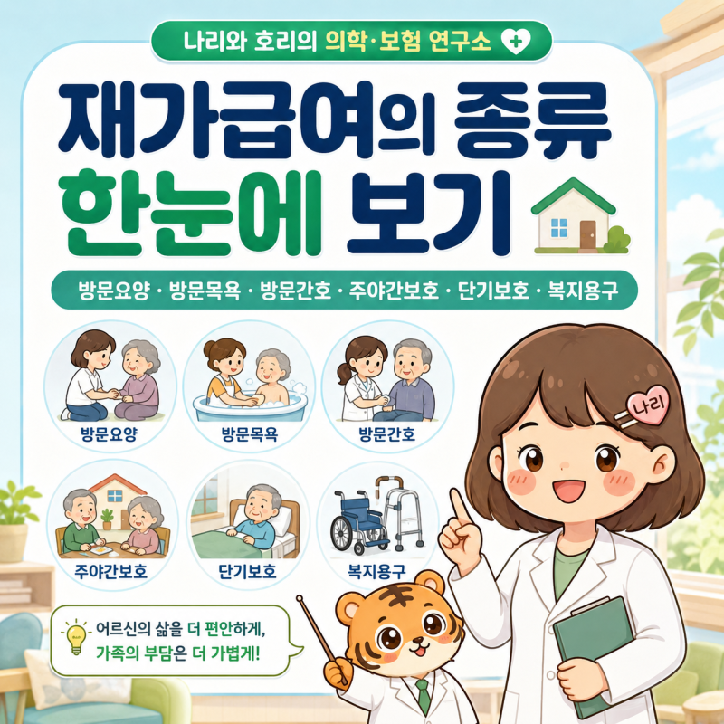 재가급여 종류 6가지 총정리｜방문요양·주야간보호·복지용구 차이