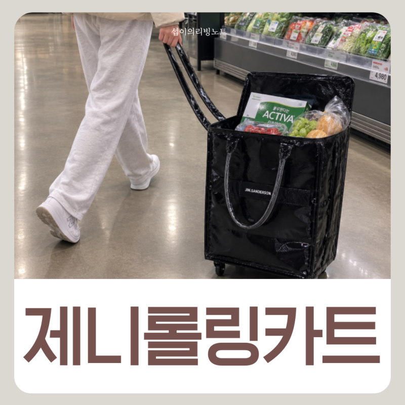 제니 롤링카트 짐샌더슨 롤앤고 롤링백 가격 후기