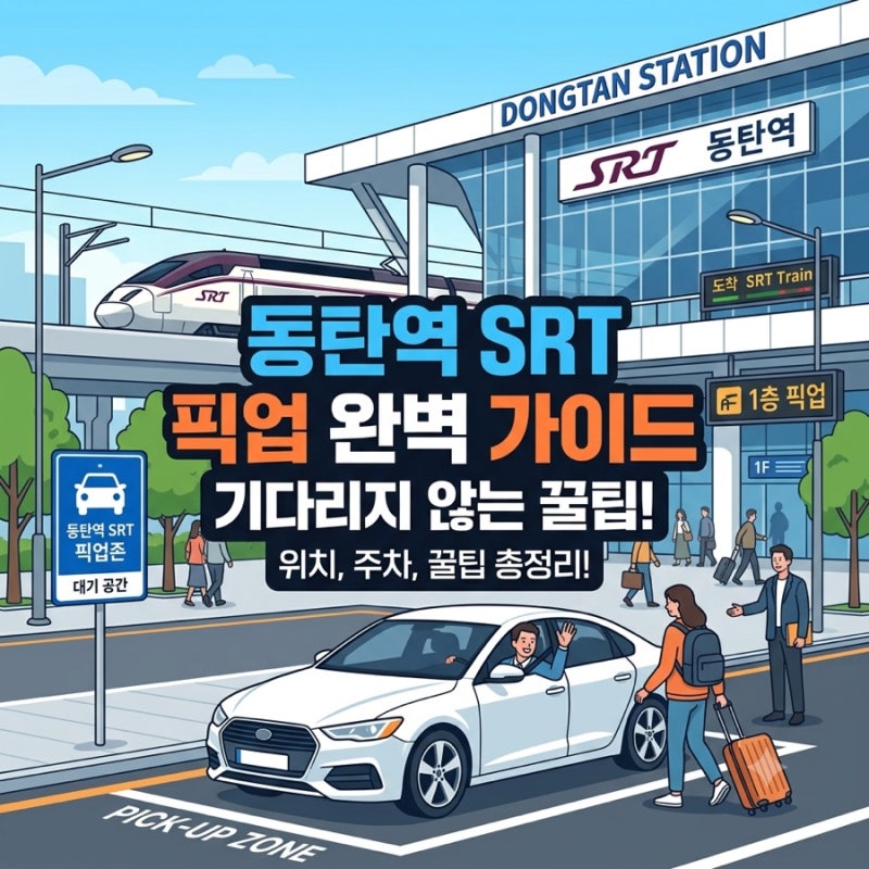 SRT 동탄역 복잡한 픽업, 여기서 하세요! 정차하기 편한 추천 장소 BEST 3