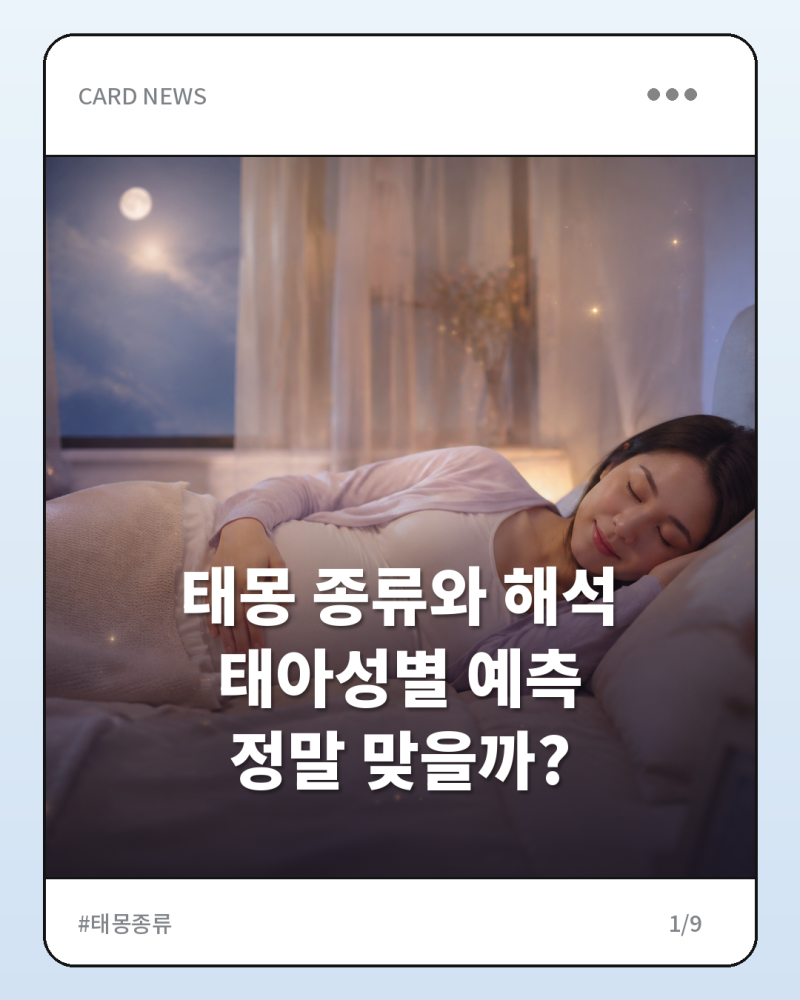 태몽 종류와 해석 알아보기, 태아성별 예측 정말 맞을까?