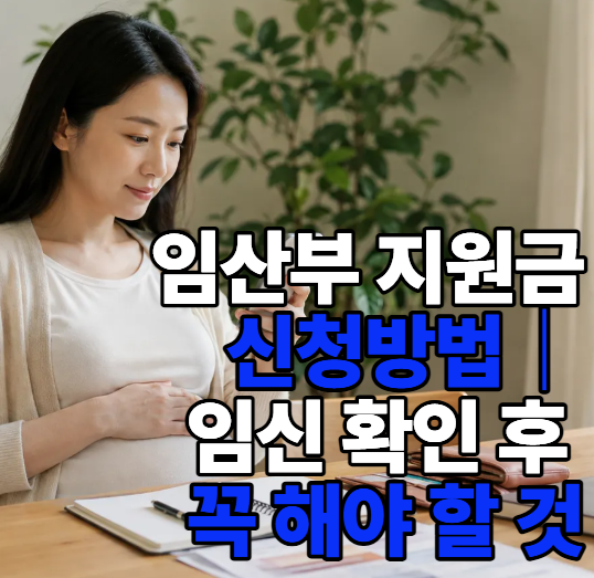 2026 임산부 지원금 신청방법｜임신 확인 후 꼭 해야 할 것