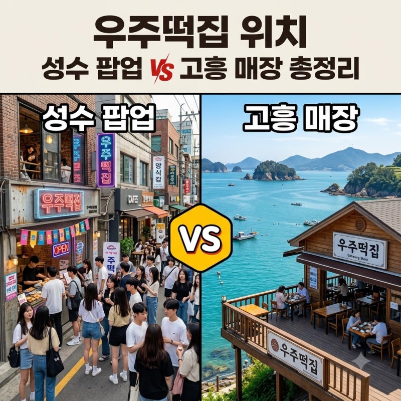 우주떡집 위치 성수동 팝업스토어 및 지구오락실 촬영지 총정리