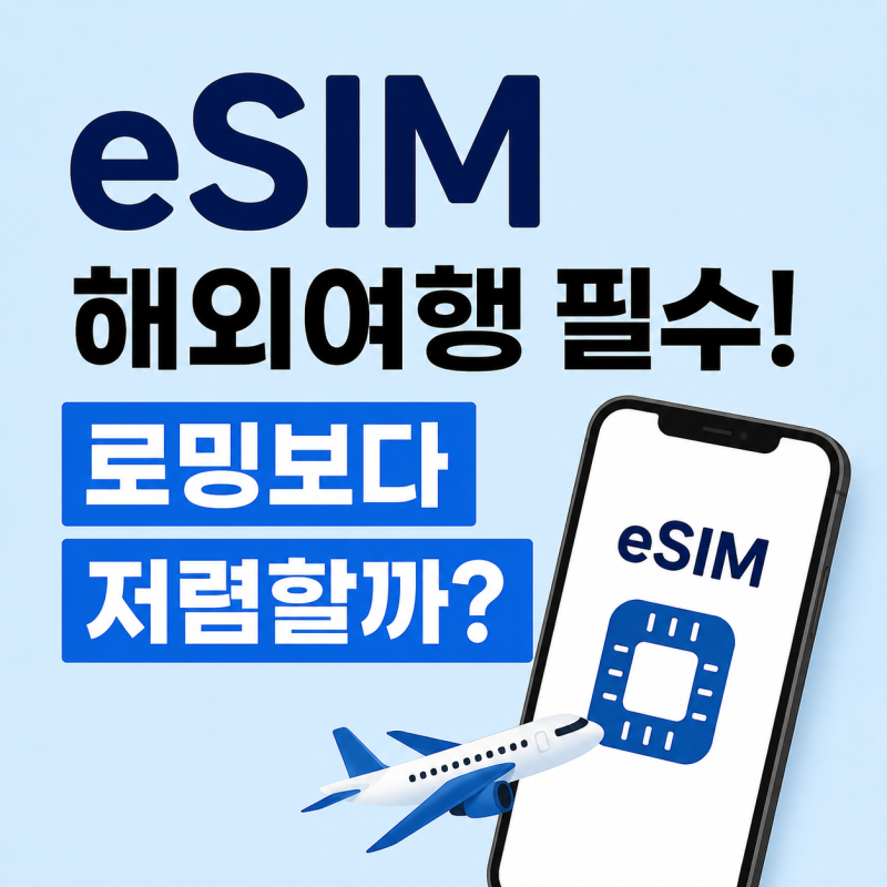 해외여행 eSIM이 뭐길래? 로밍보다 저렴할까｜이심 사용법·장단점 총정리